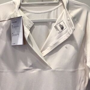 The North Face Classic White Snap Pullover